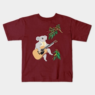 Koala Playing Guitar Kids T-Shirt